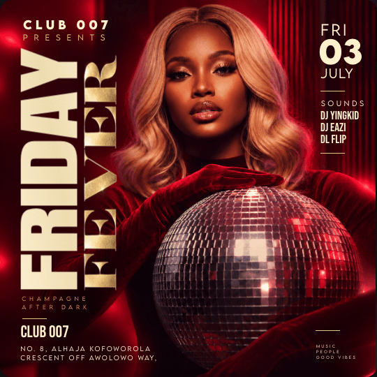 Fashion Club Vertical Flyer Template preview