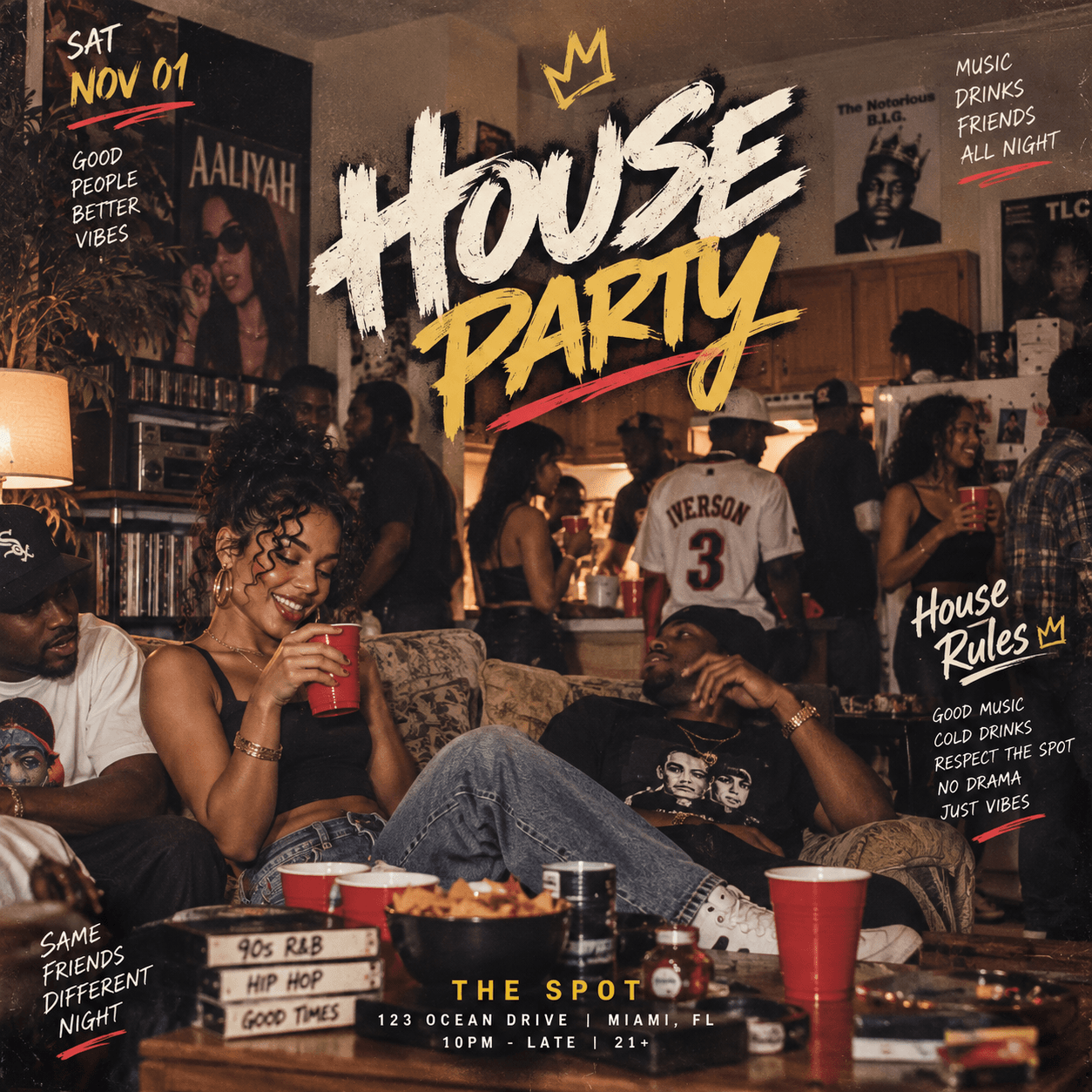 House Party flyer preview