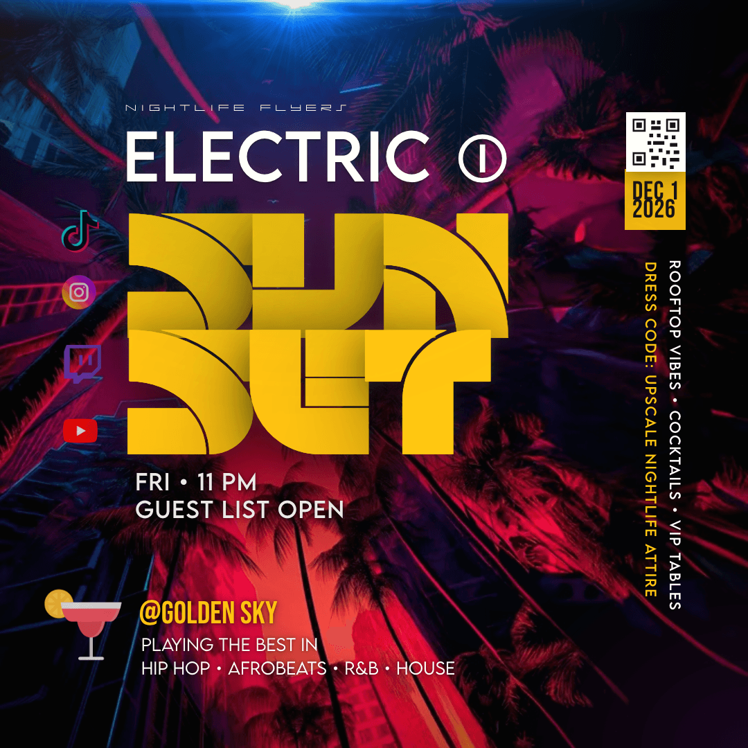 LA Flyer Template rendered flyer preview