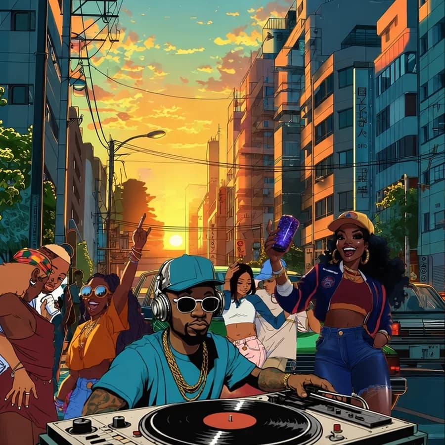 Hip Hop Flyer Template rendered preview