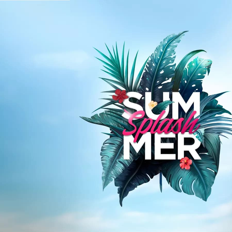 Summer Splash Flyer Template rendered flyer preview