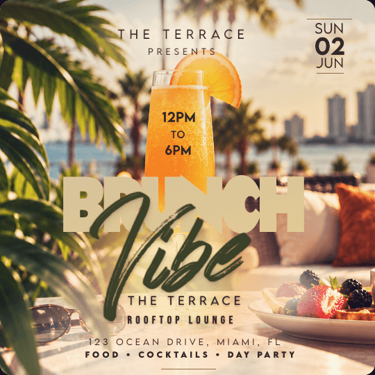 Brunch Vibes Flyer Template preview