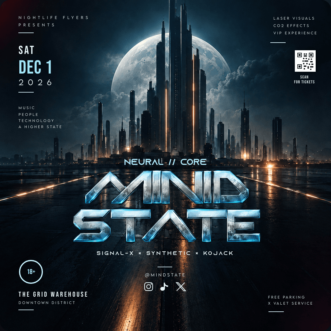 Mind State Flyer Template preview