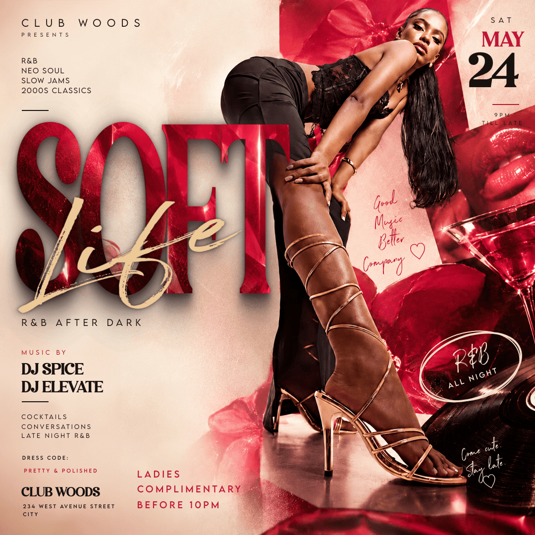 Soft Life Flyer Template rendered flyer preview