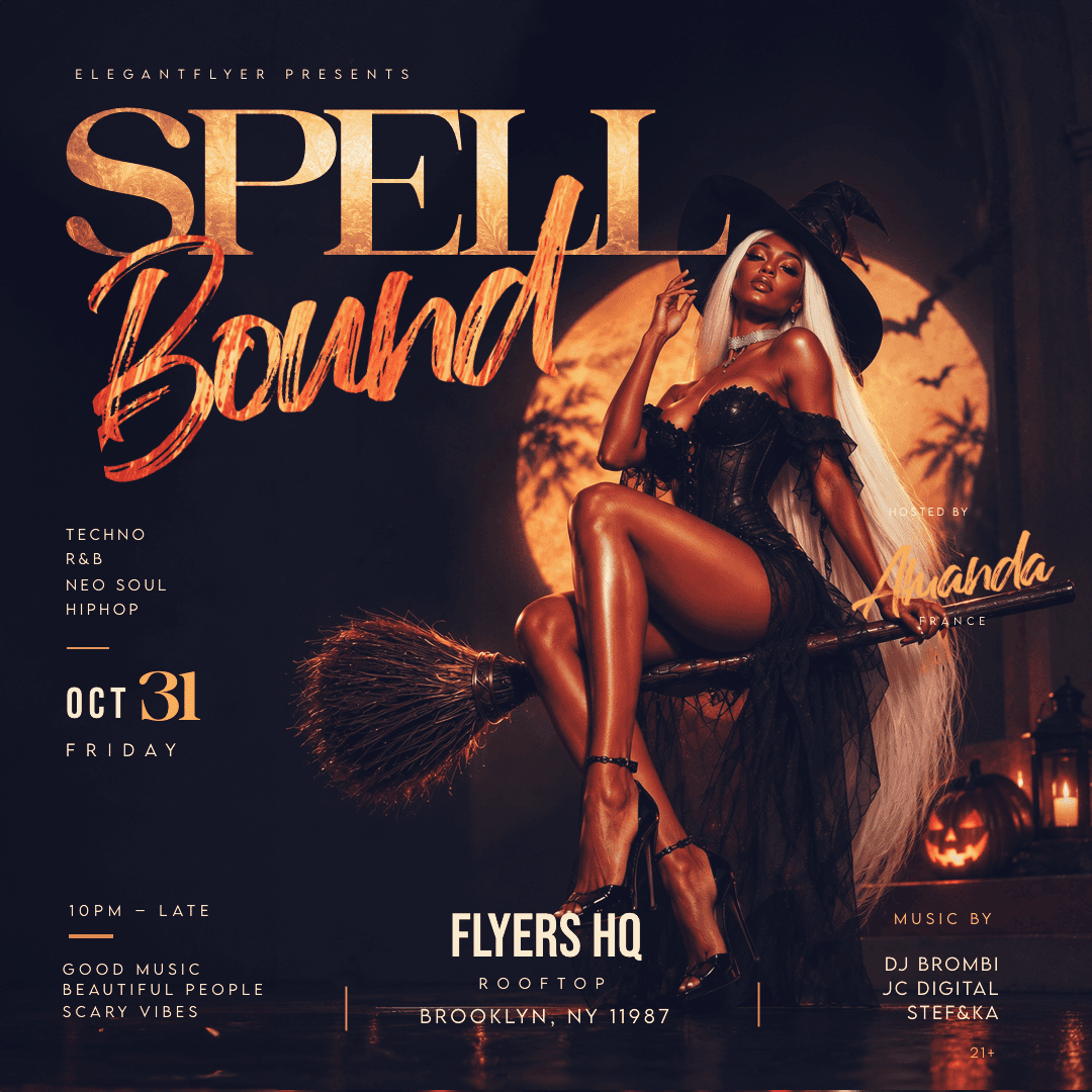 Spell Bound Flyer Template rendered flyer preview