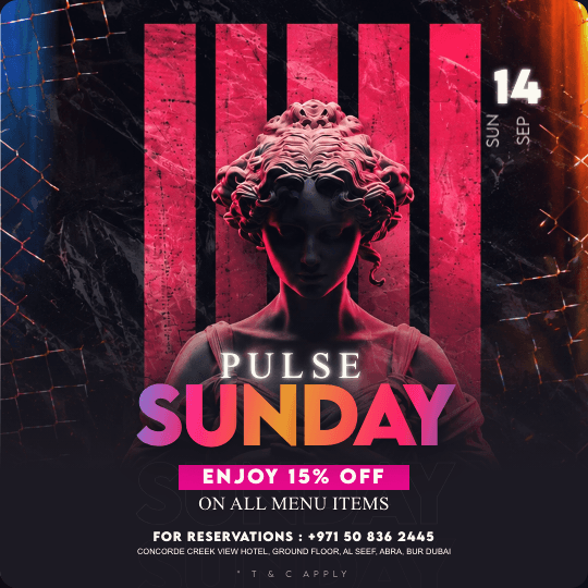 Pulse Sunday Flyer Template preview