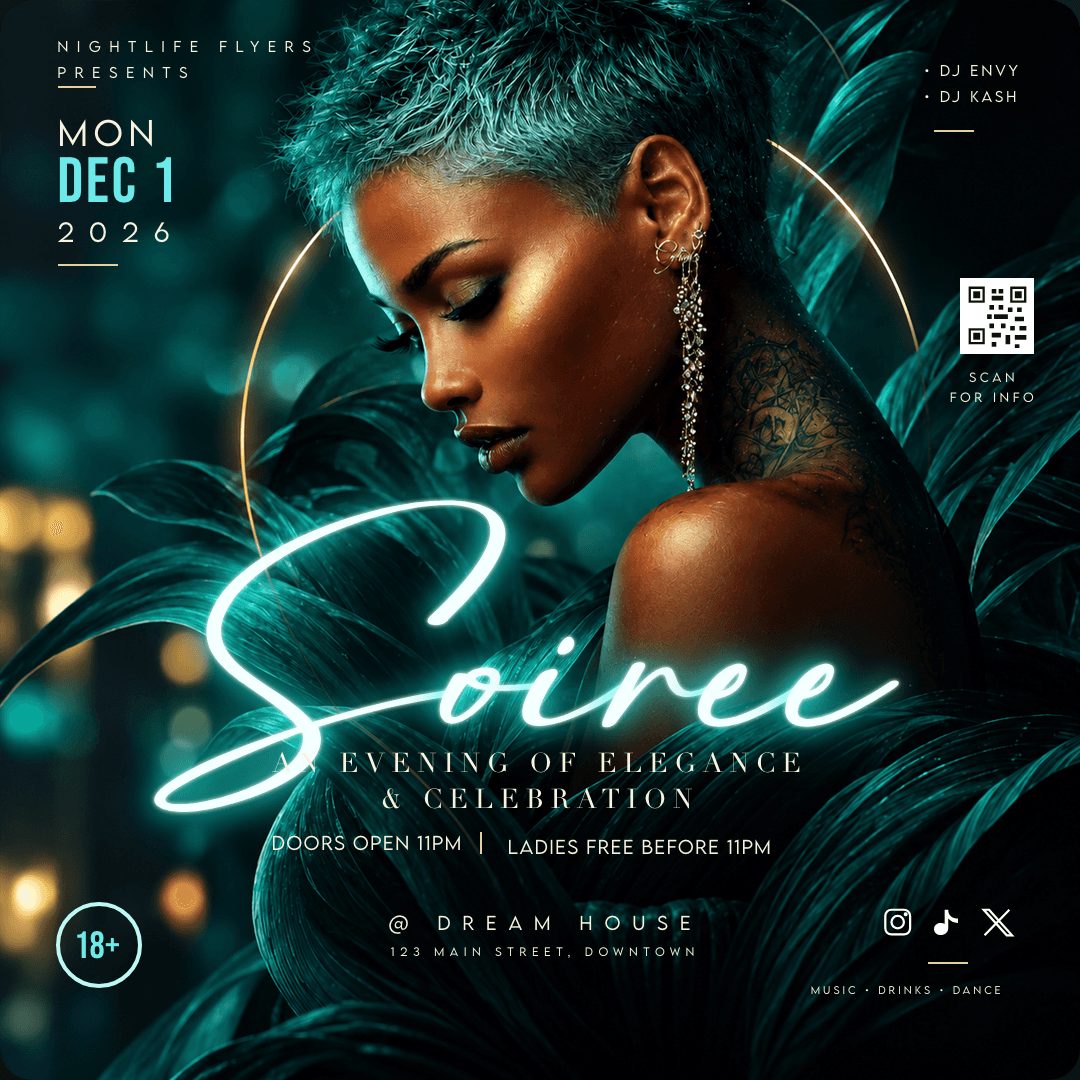 Soiree Flyer Template preview