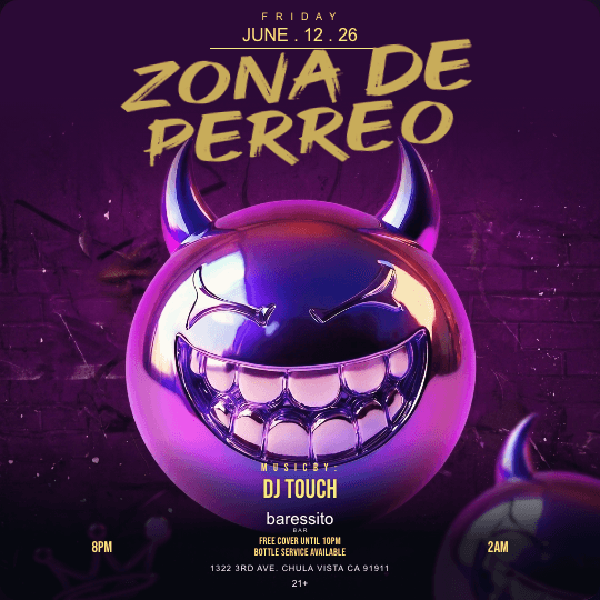 Zona de Perreo Square Post Flyer Template preview
