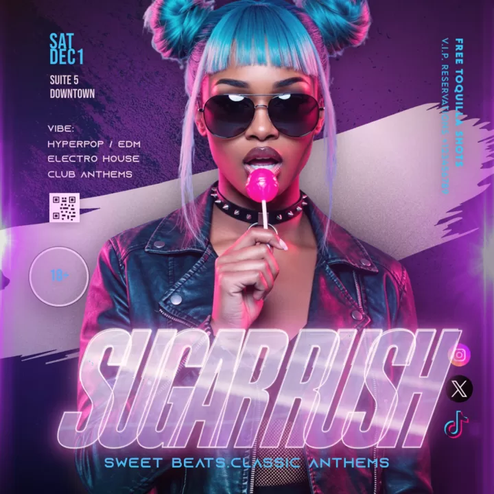 Birthday Bash Flyer color version 1